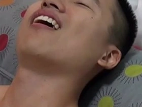 Straight twink gets anal pleasure and jerks off hard