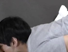 A beautiful Japanese twink getting fucked in the ass and then both of them cumming.