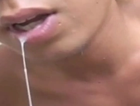 There is an Asian twink with a tan who likes to masturbate and give blow jobs.