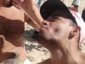 Young and straight MaldonattoGP and his boyfriend having sex at the beach in Rio de Janeiro