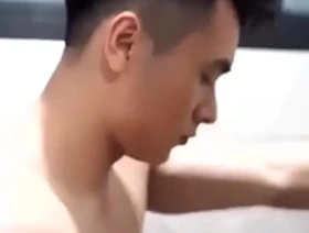 Amateur Asian gay in adult magazine