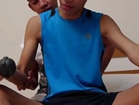 Young Thai boys giving blow jobs and bareback sex in this video.