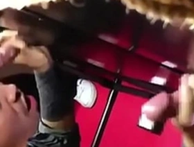Gay gloryhole fun with cum and bukkake finale