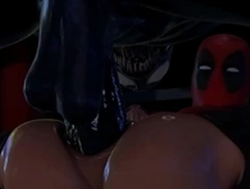Animated gay porn with Spiderman and Venom in hardcore anal sex scenes.