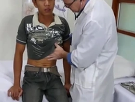 Young Asian boy gets it hard in the doctor’s room with a pervert adult.
