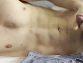 Hot russian straight man lies in bed with you in the morning and gently whispers! male moans! cum!