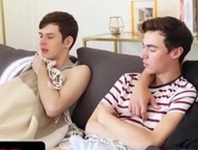 Stepdad and stepson jax thirio & nick floyd enjoy being the bottom in taboo foursome - twink trade