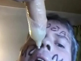 Condom full of cum