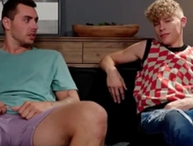 Horny guy has sex with step-brother because girl stood him up