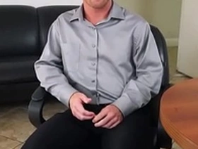Office straighty butt banged by his boss