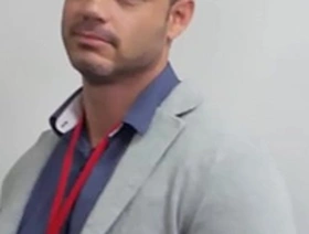 Bondage loving office stud banged by boss